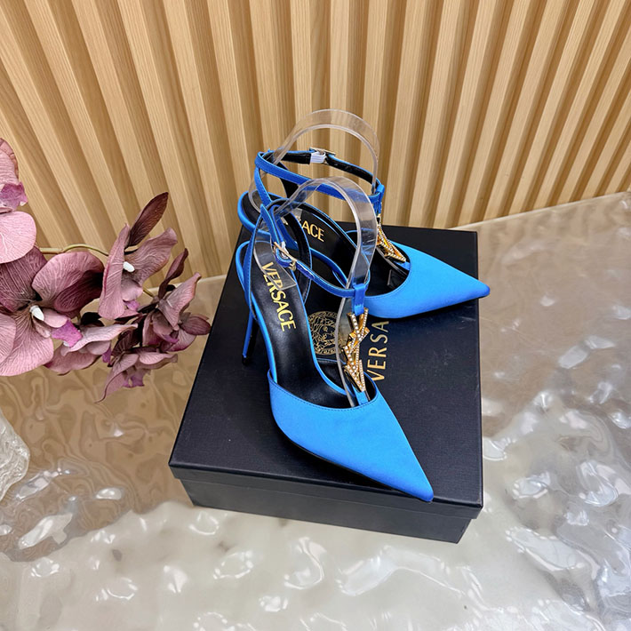 最高級ヴェルサーチェスーパーコピー VERSACE セーフティ ピン キトン ヒール パンプス 2628233 ヴェルサーチ 靴 アウトレット - 画像 (8)