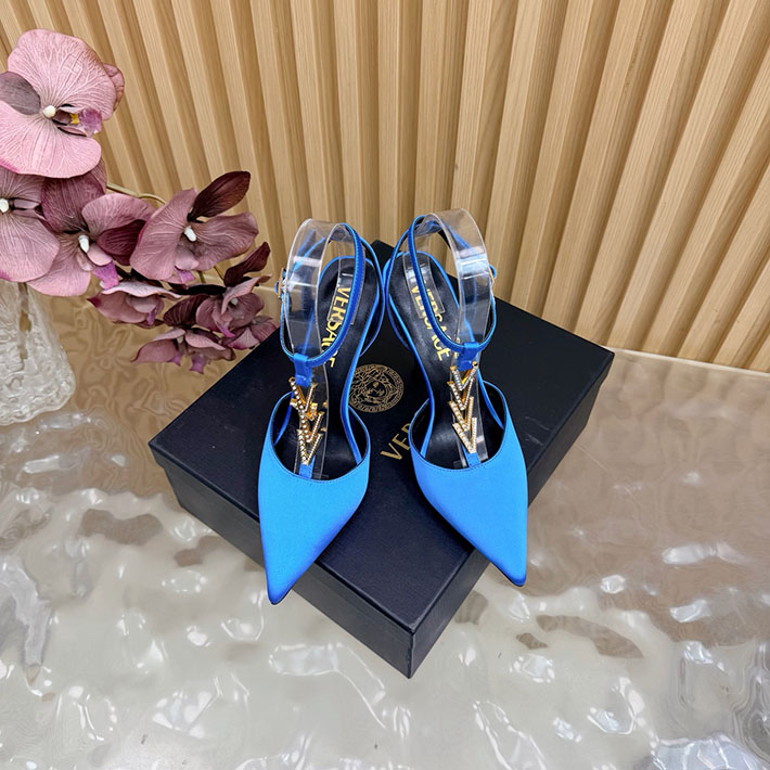 最高級ヴェルサーチェスーパーコピー VERSACE セーフティ ピン キトン ヒール パンプス 2628233 ヴェルサーチ 靴 アウトレット - 画像 (7)