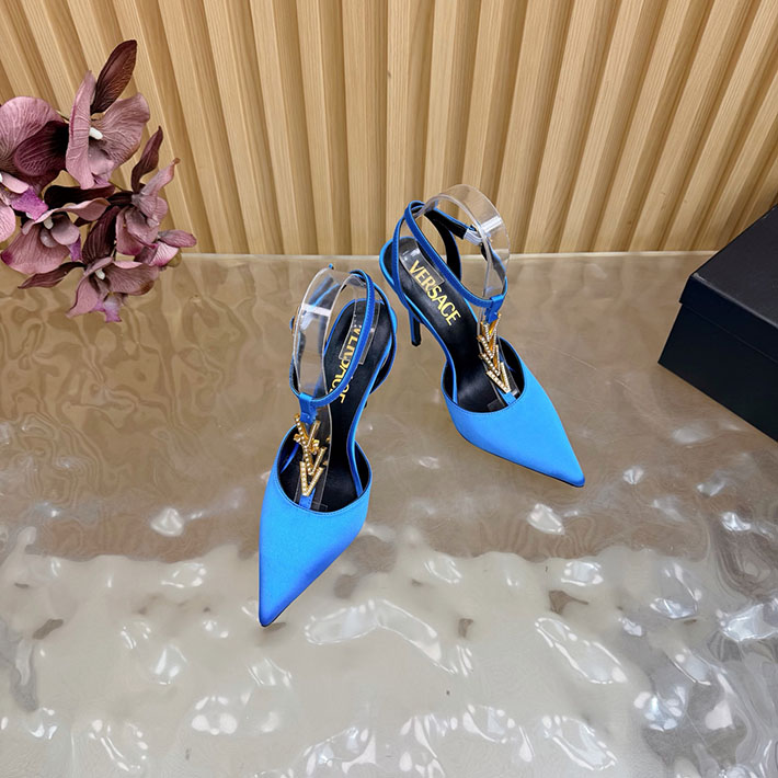 最高級ヴェルサーチェスーパーコピー VERSACE セーフティ ピン キトン ヒール パンプス 2628233 ヴェルサーチ 靴 アウトレット - 画像 (4)
