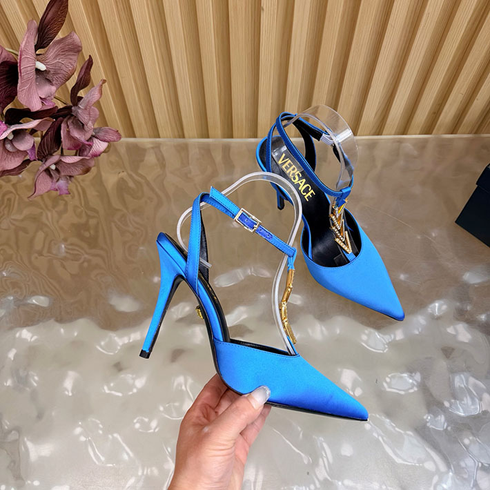 最高級ヴェルサーチェスーパーコピー VERSACE セーフティ ピン キトン ヒール パンプス 2628233 ヴェルサーチ 靴 アウトレット - 画像 (3)