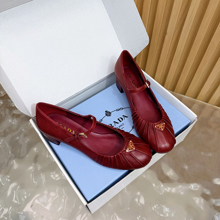 プラダ 靴 シューズ レディース 海外通販 PRADA ロゴ メリージェーン パンプス エレガント 2628276 プラダ パンプス リボン - 画像 (12)