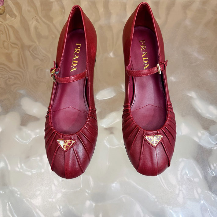 プラダ 靴 シューズ レディース 海外通販 PRADA ロゴ メリージェーン パンプス エレガント 2628276 プラダ パンプス リボン - 画像 (10)