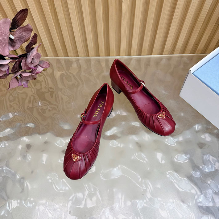 プラダ 靴 シューズ レディース 海外通販 PRADA ロゴ メリージェーン パンプス エレガント 2628276 プラダ パンプス リボン - 画像 (9)