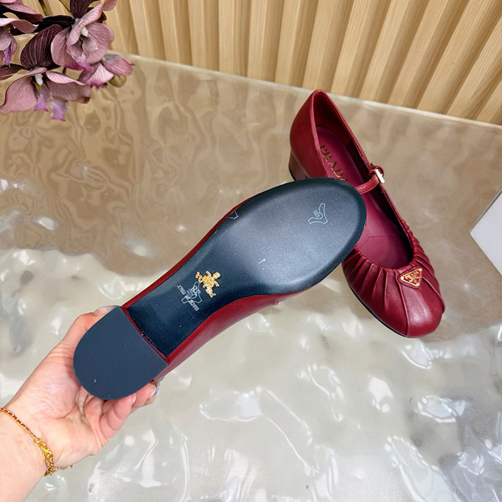 プラダ 靴 シューズ レディース 海外通販 PRADA ロゴ メリージェーン パンプス エレガント 2628276 プラダ パンプス リボン - 画像 (5)