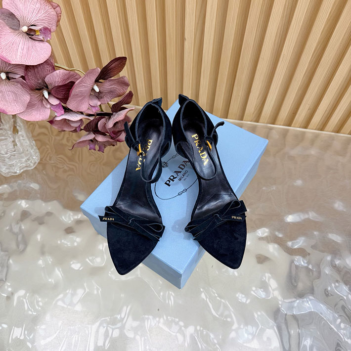 プラダ 靴 シューズ PRADA Exposed Seam Ankle Strap Sandal リボン レザーサンダル 2628323 プラダ 靴 レディース 人気 - 画像 (9)