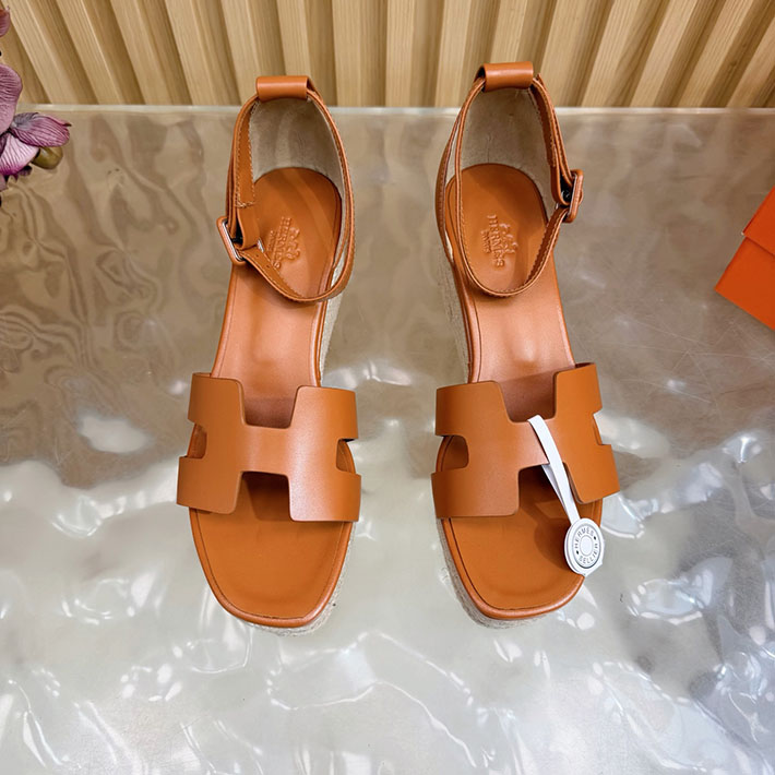 最高級エルメススーパーコピー HERMES エスパドリーユ エルダ 厚底 レディース サンダル 2628332 エルメス サンダル レディース 人気 - 画像 (8)