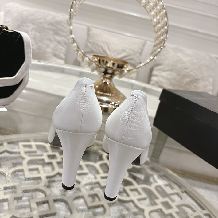 最高級シャネルスーパーコピー CHANEL 85mm 26ss パンプス ヒール 2026春夏新作 2628349 シャネル パンプス 白 - 画像 (7)