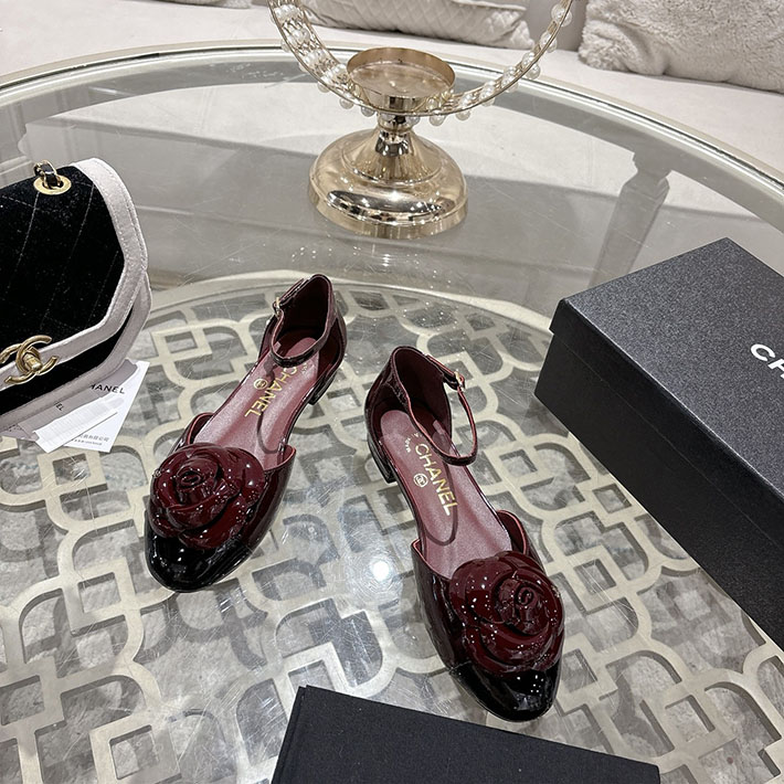 最高級シャネルスーパーコピー CHANEL 25mm カメリア ポインテッドトゥ サンダル ベルベット 2628366 サンダル ブランド レディース 20代 - 画像 (3)