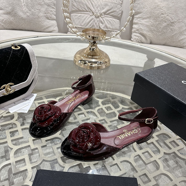 最高級シャネルスーパーコピー CHANEL 25mm カメリア ポインテッドトゥ サンダル ベルベット 2628366 サンダル ブランド レディース 20代 - 画像 (2)