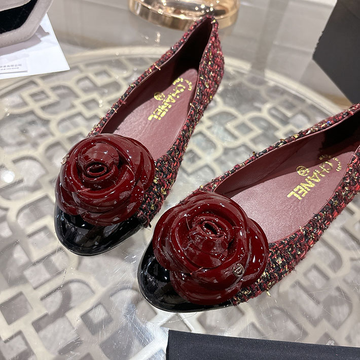 最高級シャネルスーパーコピー CHANEL 45mm 大人気バレリーナ フラットシューズ ワインレッド 2628387 シャネル バレエシューズ 定価 - 画像 (7)
