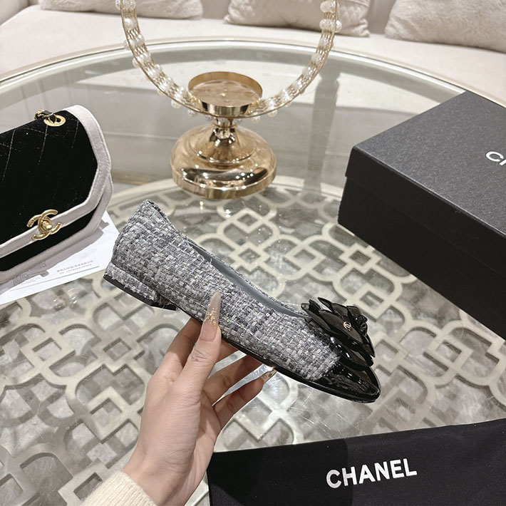 最高級シャネルスーパーコピー CHANEL 45mm 大人気バレリーナ フラットシューズ グレー 2628389 シャネル バレエシューズ 値下げ - 画像 (8)