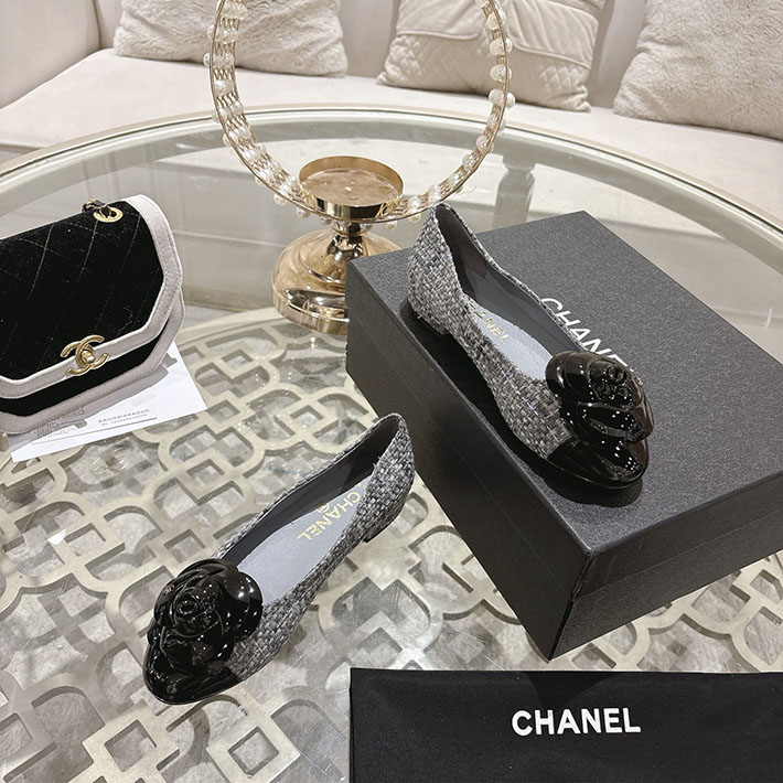 最高級シャネルスーパーコピー CHANEL 45mm 大人気バレリーナ フラットシューズ グレー 2628389 シャネル バレエシューズ 値下げ - 画像 (7)
