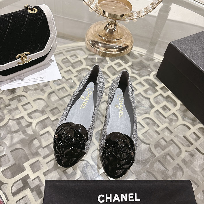 最高級シャネルスーパーコピー CHANEL 45mm 大人気バレリーナ フラットシューズ グレー 2628389 シャネル バレエシューズ 値下げ - 画像 (4)