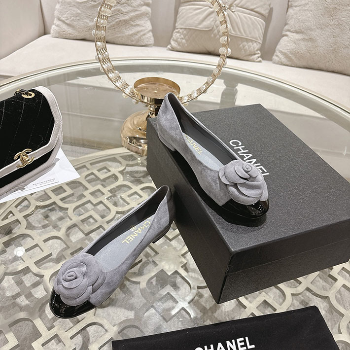 最高級シャネルスーパーコピー CHANEL 45mm 大人気バレリーナ フラットシューズ グレー 2628390 シャネル バレエシューズ コーデ - 画像 (7)