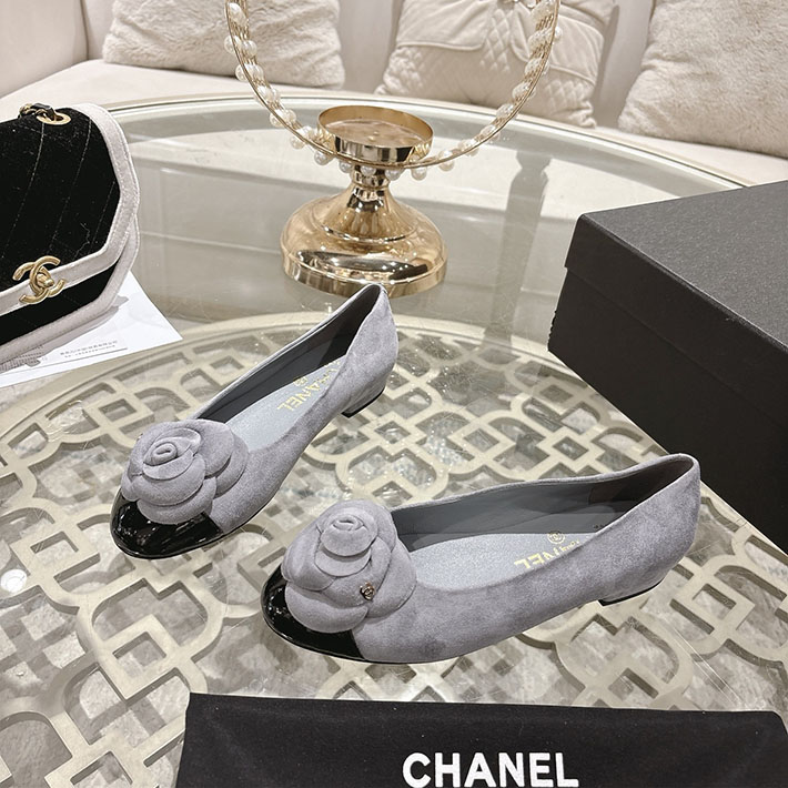 最高級シャネルスーパーコピー CHANEL 45mm 大人気バレリーナ フラットシューズ グレー 2628390 シャネル バレエシューズ コーデ - 画像 (2)