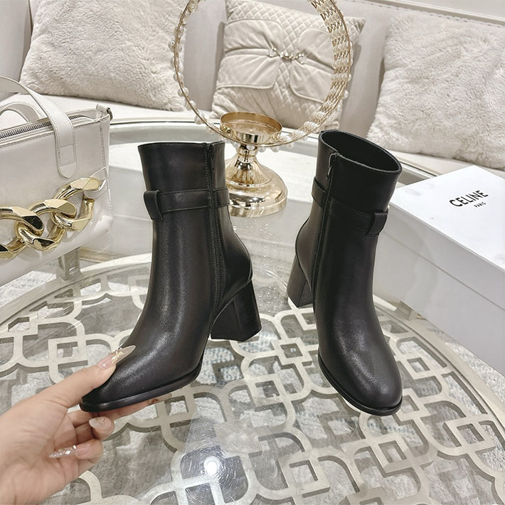 最高級セリーヌスーパーコピー CELINE 60mm ギャランス トリオンフ ストラップ ブーツ ブラック 2628403 レディース セリーヌ ブーツ - 画像 (9)