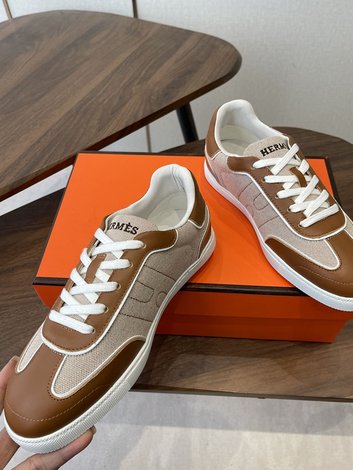 メンズ・レディース兼用 エルメス HERMES Match sneaker スニーカー マッチ ブラウン 2628422 エルメス スニーカー マッチ - 画像 (9)