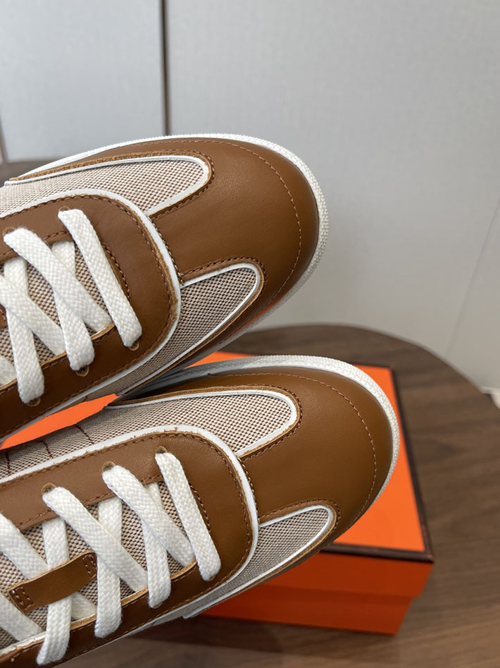 メンズ・レディース兼用 エルメス HERMES Match sneaker スニーカー マッチ ブラウン 2628422 エルメス スニーカー マッチ - 画像 (8)
