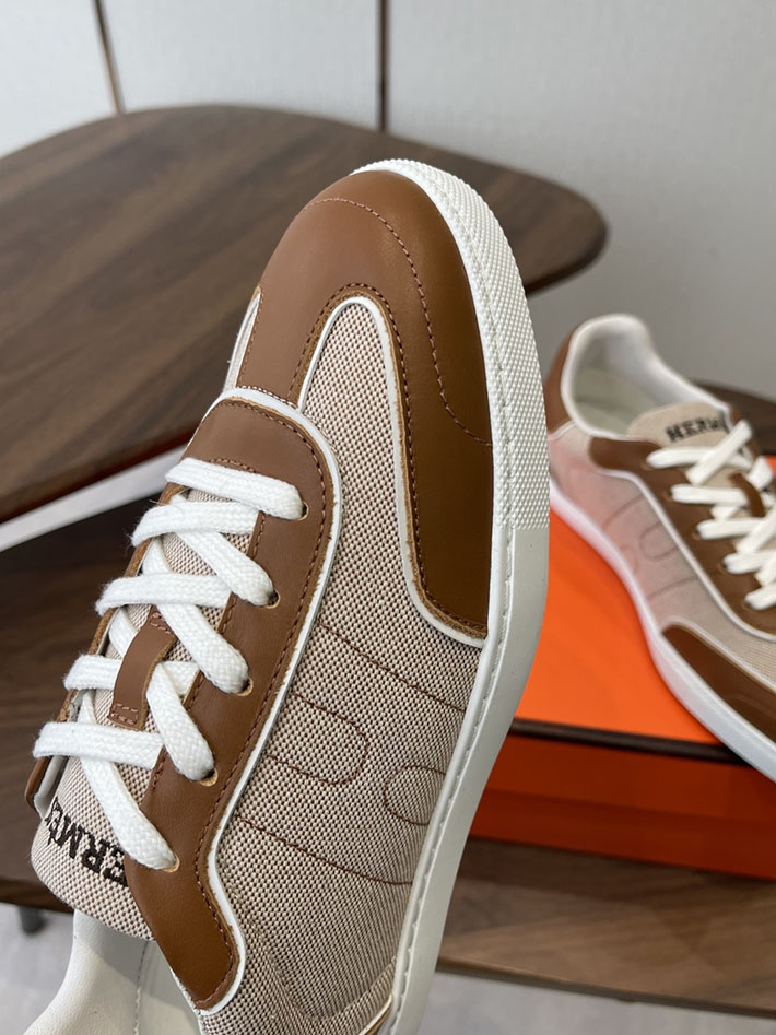 メンズ・レディース兼用 エルメス HERMES Match sneaker スニーカー マッチ ブラウン 2628422 エルメス スニーカー マッチ - 画像 (7)