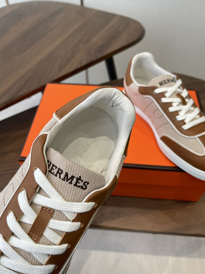 メンズ・レディース兼用 エルメス HERMES Match sneaker スニーカー マッチ ブラウン 2628422 エルメス スニーカー マッチ - 画像 (6)