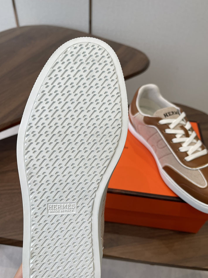 メンズ・レディース兼用 エルメス HERMES Match sneaker スニーカー マッチ ブラウン 2628422 エルメス スニーカー マッチ - 画像 (5)