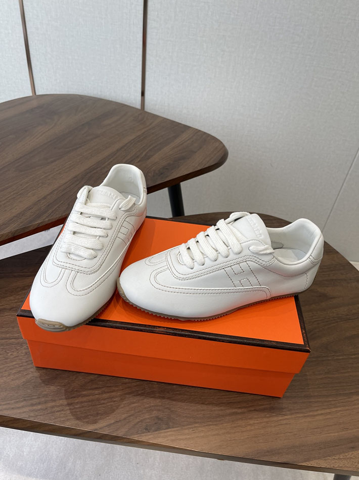 メンズ・レディース兼用 エルメス HERMES Match sneaker スニーカー マッチ ホワイト 2628432 エルメス 靴 メンズ - 画像 (2)