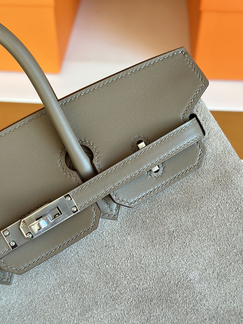 バーキン25 エトゥープ HERMES バーキン25 エトゥープ スイフト ヴォー・グリズリー シルバー金具 2627844 エルメス 新作バッグ - 画像 (4)