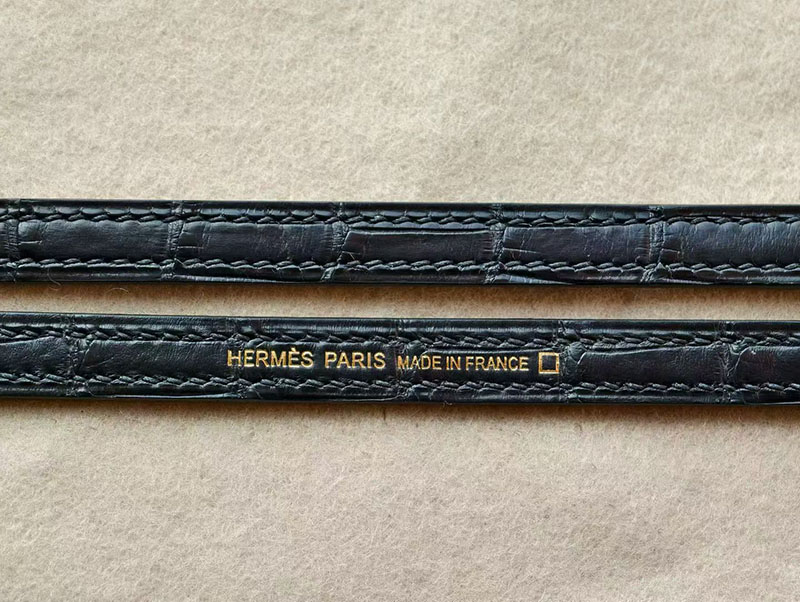 ミニケリー クロコ 定価 エルメス ケリーミニ2 HERMES ケリーミニ2 外縫い 黒 ブラック クロコダイル ゴールド金具 2627869 エルメス 新作バッグ - 画像 (4)