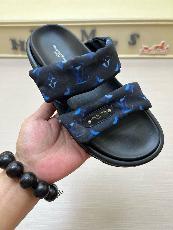 メンズ・レディース兼用 ルイヴィトン LV ボンディア サンダル デニム プールピロー ミュール 2629040 ミュール 人気ブランド - 画像 (3)