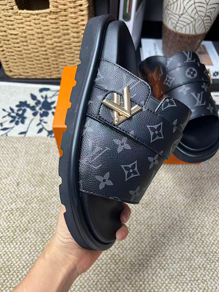 メンズ・レディース兼用 ルイヴィトン LV イージー ミュール サンダル ウォーターフロント 2629056 ルイヴィトン サンダル 安い - 画像 (5)