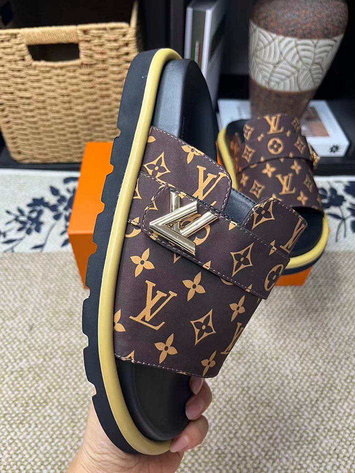 ンズ・レディース兼用 ルイヴィトン LV イージー ミュール サンダル ウォーターフロント 2629059 メンズサンダル 人気ブランド - 画像 (6)