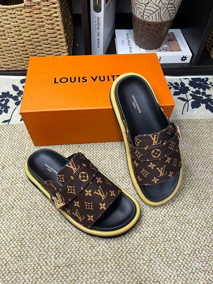 ンズ・レディース兼用 ルイヴィトン LV イージー ミュール サンダル ウォーターフロント 2629059 メンズサンダル 人気ブランド - 画像 (2)