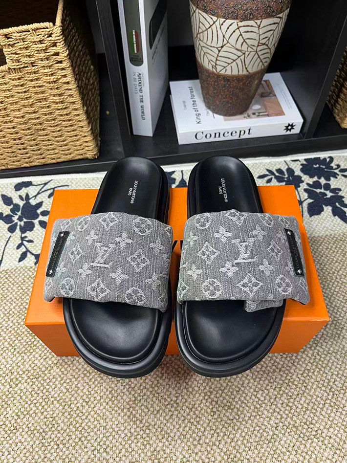 メンズ・レディース兼用 ルイヴィトン LV プールピローライン フラット コンフォート ミュール フラットサンダル 2629064 サンダル レディース おしゃれ ブランド - 画像 (3)