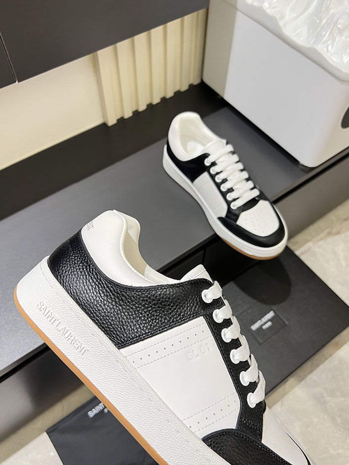 最高級サンローランスーパーコピー Saint Laurent SL/61 ロートップ スニーカー LOW-TOP SNEAKERS 2629108 スニーカー メンズ おしゃれ 大人 - 画像 (4)