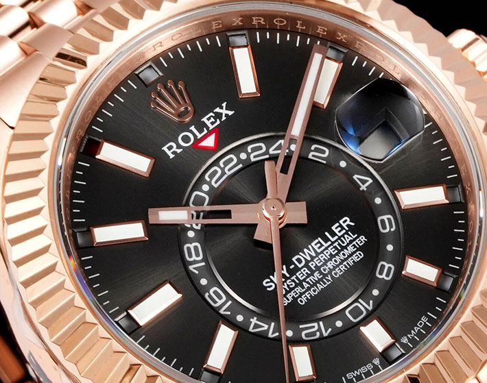 最高級ロレックススーパーコピー ROLEX スカイドゥエラー エバーローズゴールド ブライトブラック 2630151 ロレックス 時計 メンズ 値段 - 画像 (9)