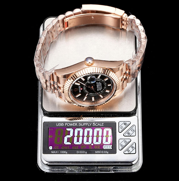 最高級ロレックススーパーコピー ROLEX スカイドゥエラー エバーローズゴールド ブライトブラック 2630151 ロレックス 時計 メンズ 値段 - 画像 (4)