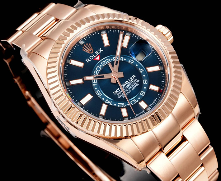 最高級ロレックススーパーコピー ROLEX スカイドゥエラー エバーローズゴールド ブライトブルー 2630155 ロレックス 時計 安い順 - 画像 (2)