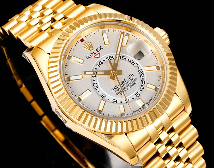最高級ロレックススーパーコピー ROLEX 42mm スカイドゥエラー イエローゴールド ホワイト Ref.326938 スーパーコピーロレックス口コミ - 画像 (2)