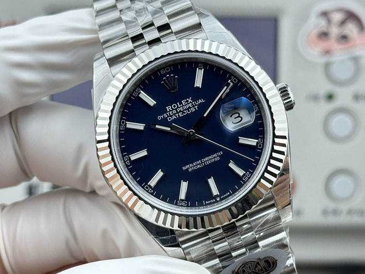 最高級ロレックススーパーコピー ROLEX デイトジャスト41 126334 ジュビリーブレス メンズ 腕時計 ネイビー 2630190 ロレックススーパーコピー池袋 - 画像 (6)
