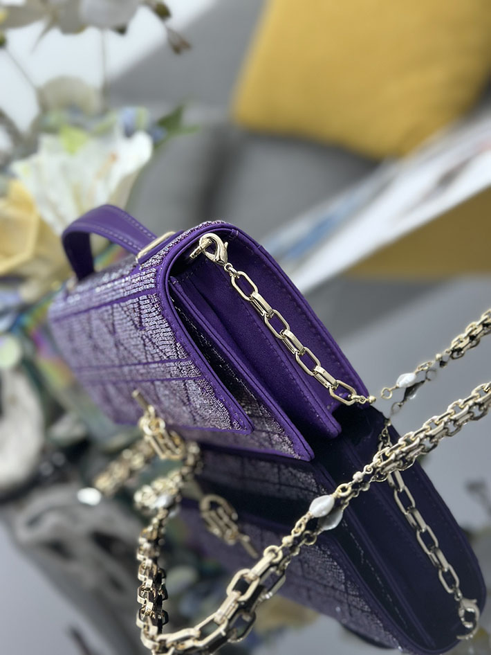 ディオール バッグ 人気 Dior ミスディオールミニ・カナージュ エンブロイダリー ライラック S0980OIBE_M401 ディオール バッグ アウトレット - 画像 (8)