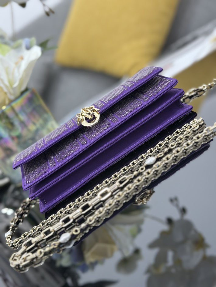 ディオール バッグ 人気 Dior ミスディオールミニ・カナージュ エンブロイダリー ライラック S0980OIBE_M401 ディオール バッグ アウトレット - 画像 (7)