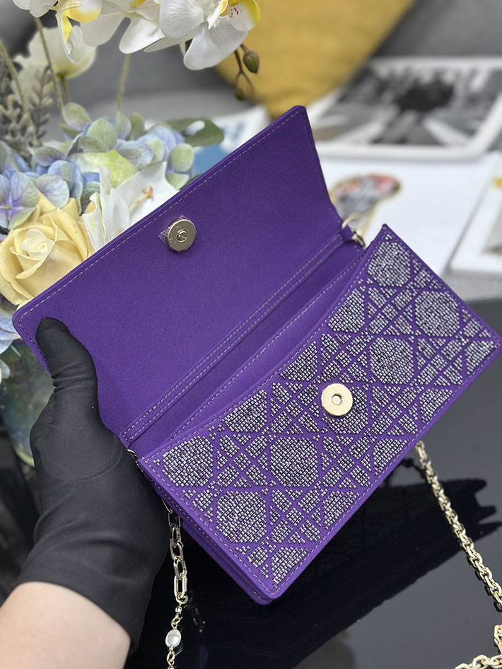 ディオール バッグ 人気 Dior ミスディオールミニ・カナージュ エンブロイダリー ライラック S0980OIBE_M401 ディオール バッグ アウトレット - 画像 (4)