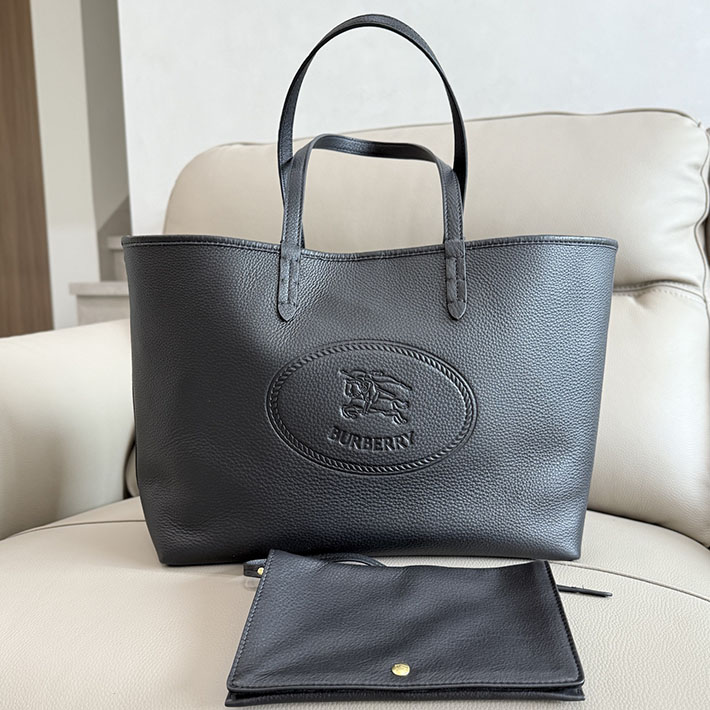 バーバリー バッグ アウトレット Burberry ミディアム ハイランドトート バッグ ブラック 81146191 バーバリー トートバッグ アウトレット - 画像 (9)