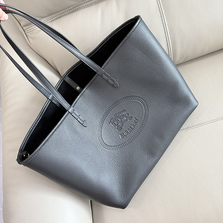 バーバリー バッグ アウトレット Burberry ミディアム ハイランドトート バッグ ブラック 81146191 バーバリー トートバッグ アウトレット - 画像 (8)
