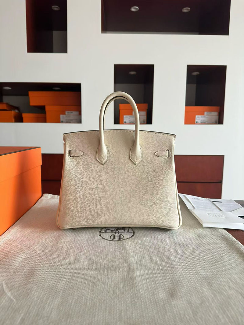 エルメス バーキンバッグ HERMES バーキン25 クレ シェブルミゾル シルバー金具 2630351 エルメス バーキン25 定価 - 画像 (8)