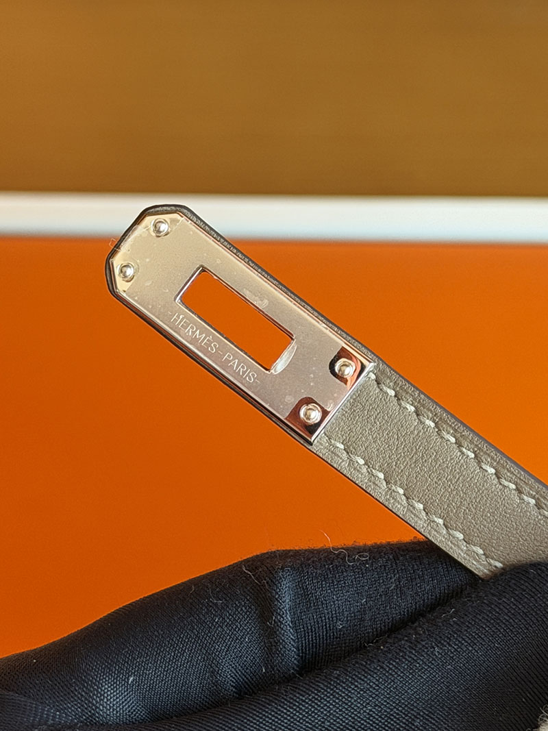 エルメス ケリーミニバッグ HERMES ミニケリー2 テディ グリスカイユ エトゥープ グリズリ シルバー金具 2630361 エルメス ミニケリー2 テディ - 画像 (3)