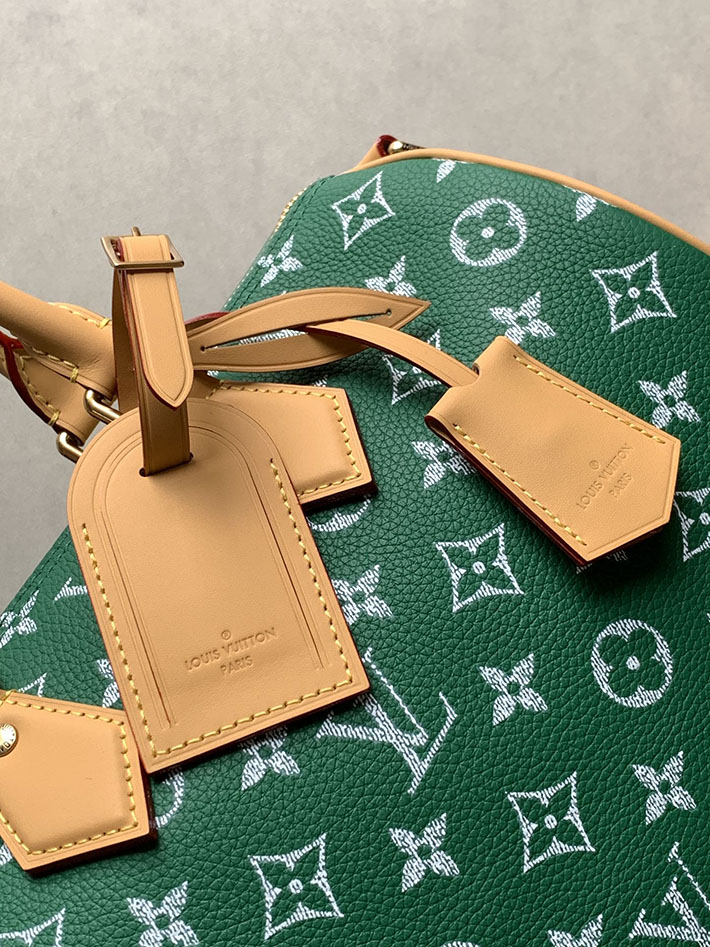 ルイヴィトン販売店舗 旅行バッグ LV スピーディ P9 バンドリエール 30 カーフレザー グリーン M14077 ルイヴィトン バッグ 安い - 画像 (6)