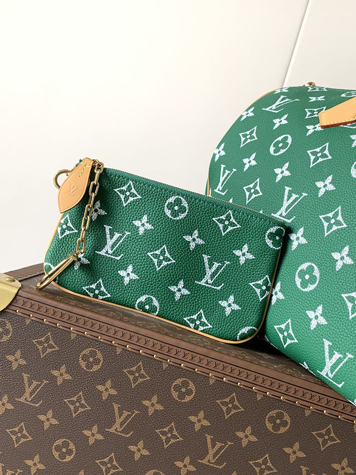 ルイヴィトン販売店舗 旅行バッグ LV スピーディ P9 バンドリエール 40 グリーン カーフレザー M24417 ヴィトン ボストンバッグ 旅行 - 画像 (4)