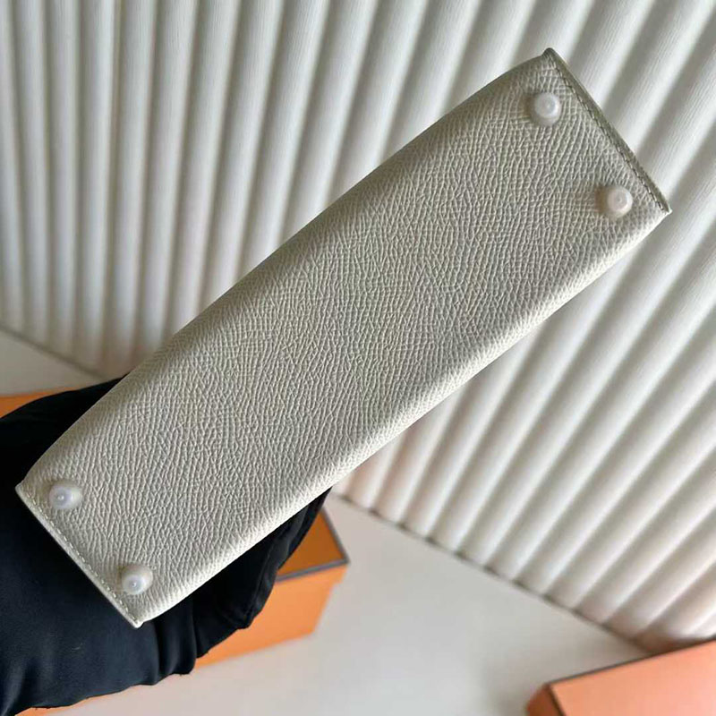 エルメス ミニケリー ピンク HERMES ケリーミニ2 外縫い クレ/モーヴペール ヴォーエプソン ゴールド金具 26210447 エルメス 新作バッグ - 画像 (2)