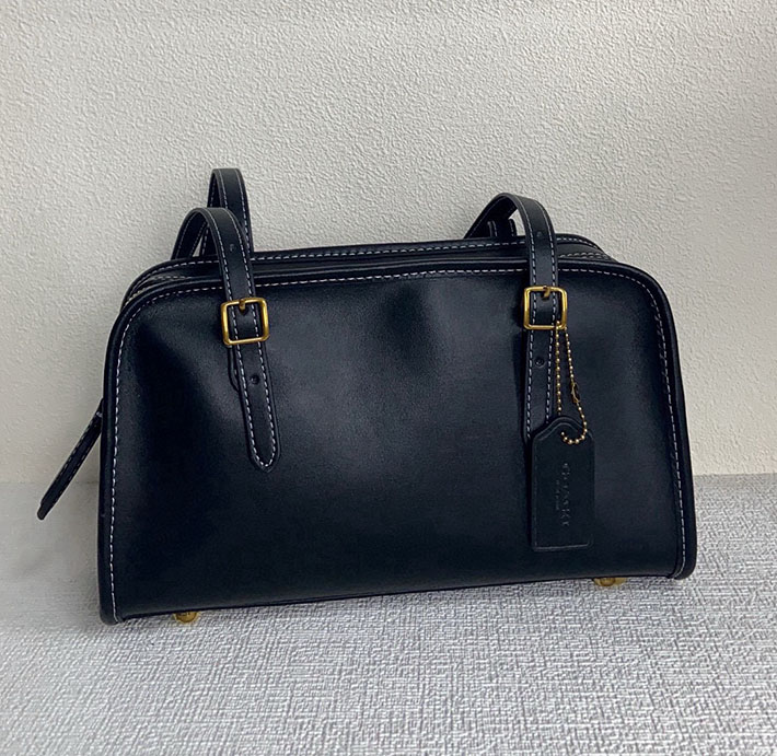 コーチ バッグ アウトレット COACH スウィング ジップ グラブタン・レザー ブラック CM565 B4/BK コーチ バッグ 黒 アウトレット - 画像 (7)